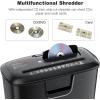 imageBonsaii Paper Shredder for Home Use 8Sheet StripCut Home Office Shredder CDCredit Card Shredder Machine with Overheat Protection 34 Gallons Wastebasket8 Sheet Black