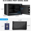imageBonsaii Safe 06 Cubic Safe Box with Electronic Keypad Removable Shelf for Valuables Jewelry and Documents in Home Hotel or Business 984quot x 1378quot x 984quot Inches SF002060 cuftwith bag