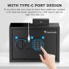 imageBonsaii Safe 06 Cubic Safe Box with Electronic Keypad Removable Shelf for Valuables Jewelry and Documents in Home Hotel or Business 984quot x 1378quot x 984quot Inches SF002060 cuft Standard