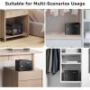 imageBonsaii Safe Box with Electronic Keypad Steel Security Lock Box with Key 023 Cubic Feet 906quot W x 669quot D x 669quot H Small Hidden Safe for Cash JewelryKey Lock