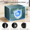 imageBonsaii Safe Box with Electronic Keypad Steel Security Lock Box with Key 023 Cubic Feet 906quot W x 669quot D x 669quot H Small Hidden Safe for Cash JewelryKey Lock