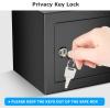 imageBonsaii Safe Box with Electronic Keypad Steel Security Lock Box with Key 023 Cubic Feet 906quot W x 669quot D x 669quot H Small Hidden Safe for Cash JewelryKey Lock