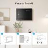 imageBonsaii Safe Box with Electronic Keypad Steel Security Lock Box with Key 023 Cubic Feet 906quot W x 669quot D x 669quot H Small Hidden Safe for Cash JewelryKey Lock