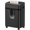 imageBonsaii 12Sheet MicroCut Paper Shredders for Home Office Heavy Duty Document Shredder with 55 Gallon Pullout Bin for CDCredit CardStaple 30 Mins Continuous Run Time P4 High Security C282B