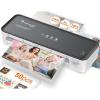 imageBonsaii Laminator 9 Inch 4 in1 Thermal Laminator Machine Never Jam Technology with 40 Laminting Sheets Paper Cutter Corner Rounder for Home Office School BusinessGrey  50 Pouches