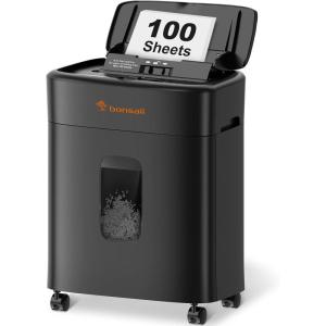 imageBonsaii 100 Sheets Auto Feed Paper Shredder Up to 30 Minutes Shredders for Home Office Use MicroCut Heavy Duty Shredder  42 GallonsSecurity Level P4 C231D