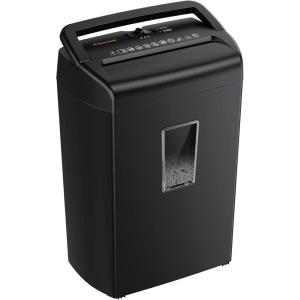 imageBonsaii 10Sheet Cross Cut Paper Shredder 55 Gal Home Office Heavy Duty Shredder for Credit Card Staple Clip with Transparent WindowC209D1 0 Sheet Crosscut
