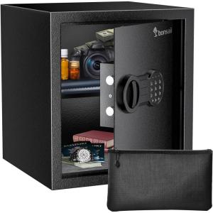 imageBonsaii 18 Cubic Feet Security Home Safe with Digital Keypad Security Box for Jewelry Cash Guns  Document Safe 142quotx1299quotx197quot128 cuft Fireproof
