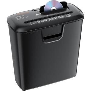 imageBonsaii Paper Shredder for Home Use 8Sheet StripCut Home Office Shredder CDCredit Card Shredder Machine with Overheat Protection 34 Gallons Wastebasket8 Sheet Black