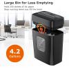 imageBonsaii Paper Shredder 8Sheet Crosscut Shredder with 42 Gallon Bin Shred Credit CardMailStapleClip P4 Security Level Document Shredder with Handle for Home Office C261C