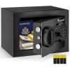 imageBonsaii Safe with Electronic Keypad Steel Security Lock Box with Key 023 Cubic Feet 906quot W x 669quot D x 669quot H Small Hidden Safe for Cash JewelryElectronic Lock with Batteries
