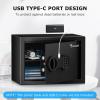 imageBonsaii Safe Box for Home With Electronic Digital Keypad  026 Cubic Feet Small Hidden Safe Steel Construction for Hotel Office Business  673quot x 1024quot x 673quot060 cuftwith bag