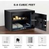 imageBonsaii 06 Cubic Fingerprint Safe Box Biometric Security Safe with Electronic Keypad amp Removable Shelf for Valuables Jewelry Documents Home Office Hotel Use 984 x 1378 x 984 SF002