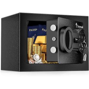 imageBonsaii Large Safe Box 25 Cubic Feet for Home Security with Electronic Keypad and Removable Shelf Document Safe for Home Money Cash Jewelry 157W x 15D x 217H023 cuft