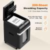 imageBonsaii 200Sheet Auto Feed Paper Shredder 60Min Nonstop Heavy Duty Shredders for Office 81Gal Bin P4 High Security Micro Cut Large Commercial Paper Shredder for Business C283ABlack