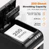 imageBonsaii 200Sheet Auto Feed Paper Shredder 60Min Nonstop Heavy Duty Shredders for Office 81Gal Bin P4 High Security Micro Cut Large Commercial Paper Shredder for Business C283ABlack