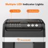 imageBonsaii 200Sheet Auto Feed Paper Shredder 60Min Nonstop Heavy Duty Shredders for Office 81Gal Bin P4 High Security Micro Cut Large Commercial Paper Shredder for Business C283ABlack