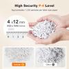 imageBonsaii 200Sheet Auto Feed Paper Shredder 60Min Nonstop Heavy Duty Shredders for Office 81Gal Bin P4 High Security Micro Cut Large Commercial Paper Shredder for Business C283ABlack