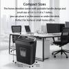 imageBonsaii 5Sheet Crosscut Shredder Perfect for Home or Office Use Shreds Paper Credit Cards Staples amp Clips 34Gallon Bin WhiteBlueBlack