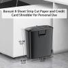 imageBonsaii 5Sheet Crosscut Shredder Perfect for Home or Office Use Shreds Paper Credit Cards Staples amp Clips 34Gallon Bin WhiteBlueBlack