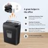 imageBonsaii 5Sheet Crosscut Shredder Perfect for Home or Office Use Shreds Paper Credit Cards Staples amp Clips 34Gallon Bin WhiteBlueBlack