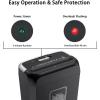 imageBonsaii 5Sheet Crosscut Shredder Perfect for Home or Office Use Shreds Paper Credit Cards Staples amp Clips 34Gallon Bin WhiteBlueBlack