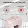 imageBonsaii 5Sheet Crosscut Shredder Perfect for Home or Office Use Shreds Paper Credit Cards Staples amp Clips 34Gallon Bin WhiteBluePink