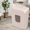 imageBonsaii 5Sheet Crosscut Shredder Perfect for Home or Office Use Shreds Paper Credit Cards Staples amp Clips 34Gallon Bin WhiteBluePink
