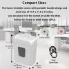 imageBonsaii 5Sheet Crosscut Shredder Perfect for Home or Office Use Shreds Paper Credit Cards Staples amp Clips 34Gallon Bin WhiteBlueWhite