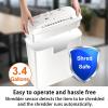 imageBonsaii 5Sheet Crosscut Shredder Perfect for Home or Office Use Shreds Paper Credit Cards Staples amp Clips 34Gallon Bin WhiteBlueWhite