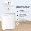 imageBonsaii 5Sheet Crosscut Shredder Perfect for Home or Office Use Shreds Paper Credit Cards Staples amp Clips 34Gallon Bin WhiteBlueWhite