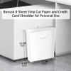 imageBonsaii 5Sheet Crosscut Shredder Perfect for Home or Office Use Shreds Paper Credit Cards Staples amp Clips 34Gallon Bin WhiteBlueWhite