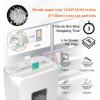 imageBonsaii 5Sheet Crosscut Shredder Perfect for Home or Office Use Shreds Paper Credit Cards Staples amp Clips 34Gallon Bin WhiteBlueWhite