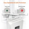 imageBonsaii 5Sheet Crosscut Shredder Perfect for Home or Office Use Shreds Paper Credit Cards Staples amp Clips 34Gallon Bin WhiteBlueWhite