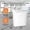 imageBonsaii 5Sheet Crosscut Shredder Perfect for Home or Office Use Shreds Paper Credit Cards Staples amp Clips 34Gallon Bin WhiteBlueWhite