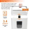 imageBonsaii 5Sheet Crosscut Shredder Perfect for Home or Office Use Shreds Paper Credit Cards Staples amp Clips 34Gallon Bin WhiteBlueWhite