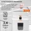 imageBonsaii 5Sheet Crosscut Shredder Perfect for Home or Office Use Shreds Paper Credit Cards Staples amp Clips 34Gallon Bin WhiteBlueWhite