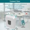imageBonsaii 5Sheet Crosscut Shredder Perfect for Home or Office Use Shreds Paper Credit Cards Staples amp Clips 34Gallon Bin WhiteBlueWhite and Blue