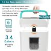 imageBonsaii 5Sheet Crosscut Shredder Perfect for Home or Office Use Shreds Paper Credit Cards Staples amp Clips 34Gallon Bin WhiteBlueWhite and Blue