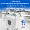 imageBonsaii 5Sheet Crosscut Shredder Perfect for Home or Office Use Shreds Paper Credit Cards Staples amp Clips 34Gallon Bin WhiteBlueWhite and Blue