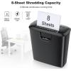imageBonsaii 8 Sheet Strip Cut S120C Paper Shredder for Home Office Use amp 24 Pack Lubricant Sheets