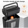 imageBonsaii Paper Shredder 8Sheet Crosscut Home Office Shredder with 42 Gallon Bin P4 Security Level Document Shredder Shred Credit CardMailStapleClip C261C UpdatedCrosscut 8 Sheet Updated