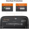 imageBonsaii Paper Shredder 8Sheet Crosscut Home Office Shredder with 42 Gallon Bin P4 Security Level Document Shredder Shred Credit CardMailStapleClip C261C UpdatedCrosscut 8 Sheet