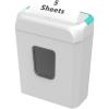 imageBonsaii 5Sheet Crosscut Shredder Perfect for Home or Office Use Shreds Paper Credit Cards Staples amp Clips 34Gallon Bin WhiteBlueWhite and Blue