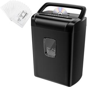 imageBonsaii 12Sheet Paper Shredder for Home Office Use amp 12 Pack Lubricant Sheets