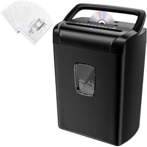 imageBonsaii 12Sheet Paper Shredder for Home Office Use amp 24 Pack Lubricant Sheets