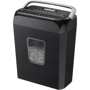 imageBonsaii 5Sheet Crosscut Shredder Perfect for Home or Office Use Shreds Paper Credit Cards Staples amp Clips 34Gallon Bin WhiteBlueBlack