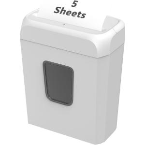imageBonsaii 5Sheet Crosscut Shredder Perfect for Home or Office Use Shreds Paper Credit Cards Staples amp Clips 34Gallon Bin WhiteBlueWhite