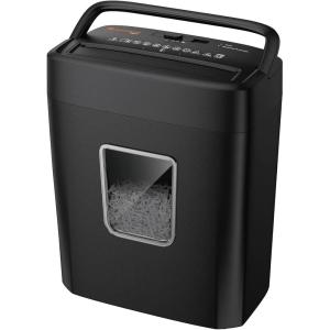 imageBonsaii Paper Shredder 8Sheet Crosscut Home Office Shredder with 42 Gallon Bin P4 Security Level Document Shredder Shred Credit CardMailStapleClip C261C UpdatedCrosscut 8 Sheet Updated