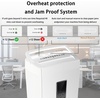 image:imageBonsaii 12Sheet Cross Cut Paper Shredder 55 Gal Home Office Heavy Duty Shredder for Paper Credit Card Mail Staples with Transparent Window High Security Level P4White
